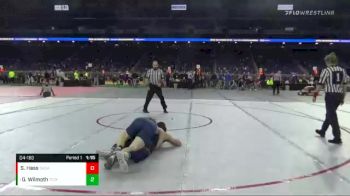 D4-160 lbs Semifinal - Gavin Wilmoth, Traverse City St Francis vs Sam Hass, Bad Axe
