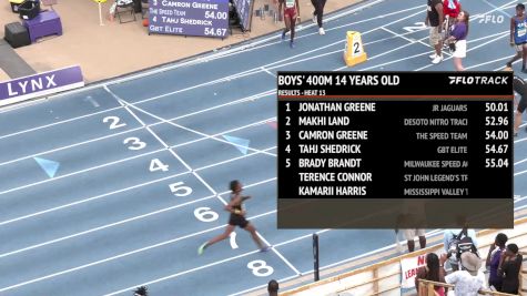 Youth Boys' 400m, Semi-Finals 14 - Age 14