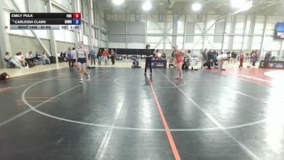 62 kg Cons. Semis - Emily Pulk, Frontier Wrestling Club vs Carleigh Clark, BullTrained Wrestling