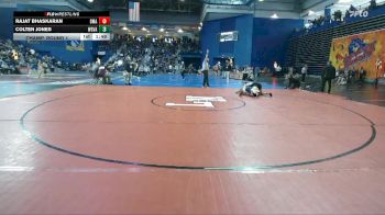 157 lbs Champ. Round 1 - Rajat Bhaskaran, Delaware Military Academy vs Colten Jones, Woodgrove