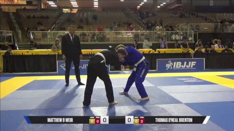 Thomas O'neal Brenton vs Matthew B Weir 2025 Pan Jiu Jitsu IBJJF Championship