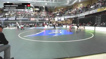 110 lbs Cons. Round 2 - Sarah Christian, Hill City HS vs Luna Vazquez, Lakin HS