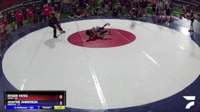70 lbs Placement Matches (8 Team) - Ryder Yates, Utah vs Hunter Anderson, Oregon