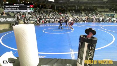 130 lbs Consi Of 16 #2 - Christian Garcia, Eufaula Ironheads Wrestling Club vs Clinton Stout Jr., Keystone Wrestling Club