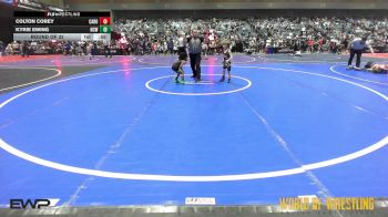 43 lbs Round Of 32 - Colton Corey, Carolina Reapers vs Kyrie Ewing, Nashville Catholic Wrestling