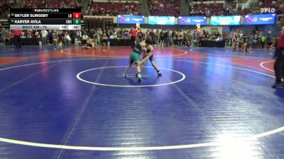 74 lbs Cons. Round 5 - Karver Avila, Crzy MT Crushers vs Skyler Slingsby, Laurel Matburners