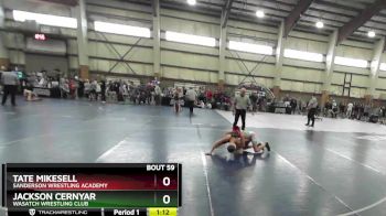 90 lbs Cons. Round 4 - Jackson Cernyar, Wasatch Wrestling Club vs Tate Mikesell, Sanderson Wrestling Academy