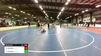 160 lbs Round Of 16 - Dominic Sackley, New England Gold vs Luke Pinzino, Dungeon