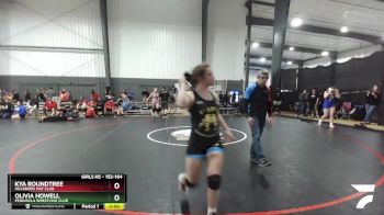152-164 lbs Round 3 - Olivia Howell, Peninsula Wrestling Club vs Kya Roundtree, Hillsboro Mat Club