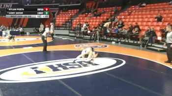 2A 126 lbs Champ. Round 1 - Rylan Poeta, Champaign (Central) vs Cory Zator, Lemont (H.S.)