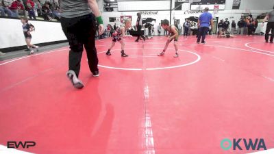 52 lbs Quarterfinal - Damion McGehee, Team Tulsa Wrestling Club vs Maverick Schadegg, Skiatook Youth Wrestling
