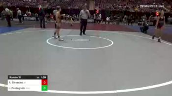 95 lbs Round Of 16 - Aiden Simmons, Jr. Drillers vs Jake Castagneto, Southern Idaho Training Center
