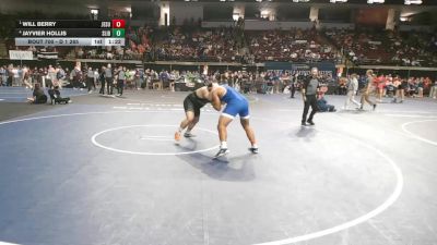 D 1 285 lbs Semifinal - Will Berry, Jesuit vs Jayvier Hollis, Slidell