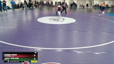 88 lbs Semis (4 Team) - LeRoy Haaland, LSH vs Korbin Imker, Springfield