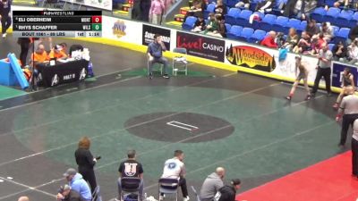 89 lbs Quarterfinal - Eli Oberheim, Montgomery vs Rhys Schaffer, Wilson