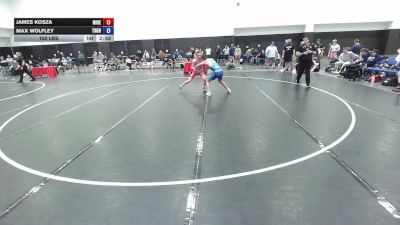 157 lbs James Kosza, Team Michigan - Red vs Max Wolfley, Tennessee Greco