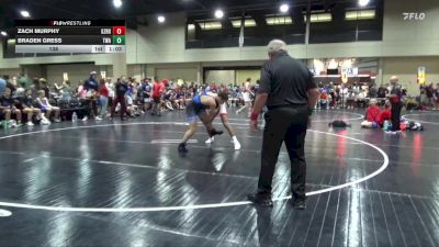 138 lbs Round 1 (6 Team) - Zach Murphy, Ground Zero WC vs Braden Gress, Trojan WA