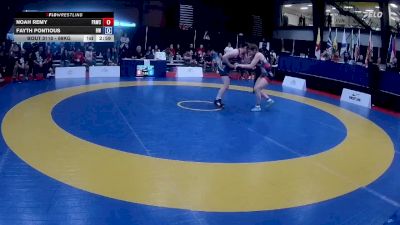 69kg Semifinal - Noah Remy, Prince Albert Wrestling Club vs Fayth Pontious, Rhino WC