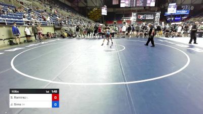 113 lbs Rnd Of 32 - Saul Ramirez, IL vs Josiah Sims, OH