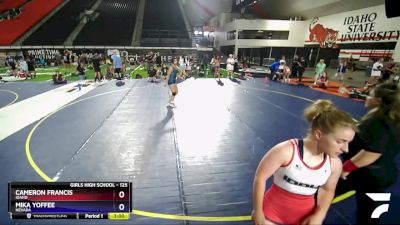 125 lbs Champ. Round 1 - Cameron Francis, Idaho vs Mika Yoffee, Nevada