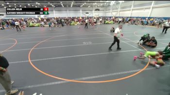 61 lbs Cons. Round 2 - Aayden Wright-Thomas, Unattached vs Cullen Helm, Hernando Wrestling Club