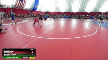 110 lbs Round 2 (6 Team) - Claire May, Team Gold vs Maggie Olson, Team Pink
