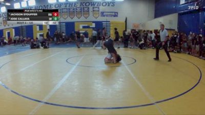 120 lbs Cons. Round 7 - Jose Callava, Gladiator Wrestling vs Jackson Stouffer, Brandon