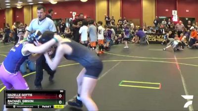 90 lbs Round 2 (6 Team) - Hazelle Gottis, MYWAY Metro vs Rachael Gibson, Team NBWC