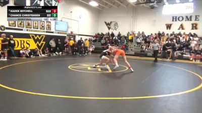 144 lbs Semifinal - Chance Christensen, Riceville vs Kaden Mitchell, Waukon