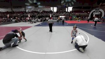 49 lbs Semifinal - Brax Peterson, Moffat County vs Jesus Vasquez, Duran WC