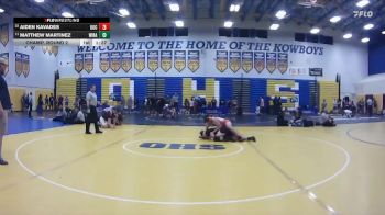 159 lbs Champ. Round 2 - Matthew Martinez, Wiregrass Ranch vs Aiden Kavades, University (Orange City)