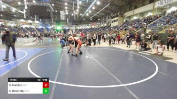 144 lbs Semifinal - Oakley Maddox, Brothers Of Steel vs Cam Benavidez, Steel City Reloaded WC