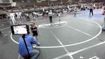 55 lbs Semifinal - Jaxon Clayborn, Maize WC vs Kane Miller, Pueblo West Storm