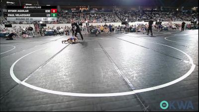 46 lbs Round Of 32 - Ryder Aguilar, Newkirk Takedown Club vs Paul Velazquez, Lexington Wrestling Club
