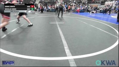 130 lbs 3rd Place - Annix Smith, Kiefer Youth Wrestling Club vs Nikolas Meek, D3 Wrestling Cluib