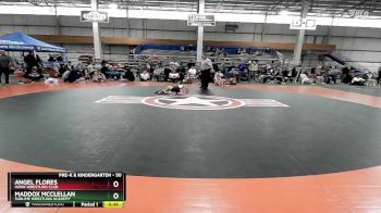 50 lbs Cons. Round 2 - Maddox McClellan, Sublime Wrestling Academy vs Angel Flores, Hawk Wrestling Club