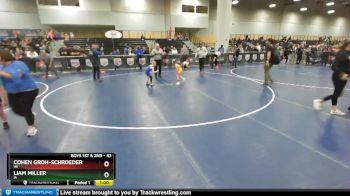 43 lbs Semifinal - Cohen Groh-Schroeder, WI vs Liam Miller, IA