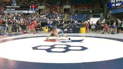 132 lbs 3rd Place Match - Josiah Stanton, Indiana vs Jack Cole, Pennsylvania
