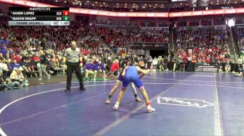 1A-120 lbs Champ. Round 2 - Kasen Lopez, West Sioux, Hawarden vs Mason Knapp, West Bend-Mallard