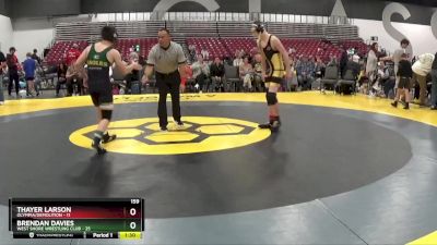 159 lbs Round 3 (8 Team) - Brendan Davies, West Shore Wrestling Club vs Thayer Larson, Olympia/Demolition