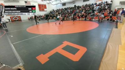 102-106 lbs Round 2 - Daxton Hoffman, Lander Middle School vs Gavin Heupel, Worland Middle School