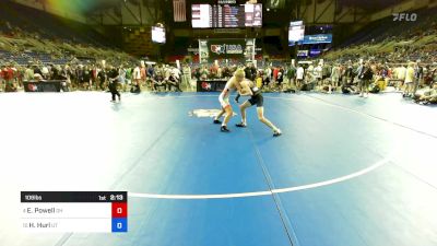 106 lbs Cons 16 #2 - Ethan Powell, OH vs Hunter Hurl, UT