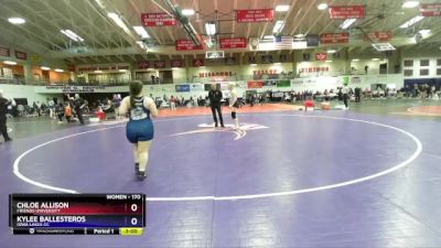 170 lbs Cons. Round 2 - Chloe Allison, Friends University vs Kylee Ballesteros, Iowa Lakes CC
