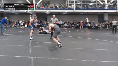 184 lbs Consi Of 16 #1 - Cael Black, Lock Haven vs Josh Cordio, Air Force Academy