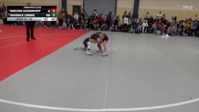 55 lbs Champ. Round 2 - Brecken Haskenhoff, Hammering Hawks vs Maverick Lembke, Westfield Razorbacks Wrestling