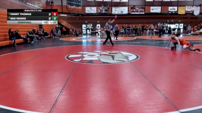 126 lbs Semifinal - Ben Reinke, North Fremont vs Henry Thomas, Glenns Ferry