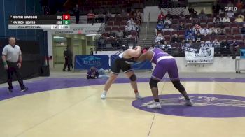 285 lbs Quarterfinal - Justin Matson, University Of Dubuque vs Ka`Ron Lewis, University Of The Ozarks