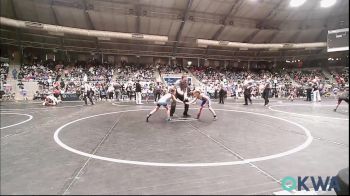 52 lbs Consi Of 16 #2 - Maason Edwards, Woodward Youth Wrestling vs Kynley Johnson, Division Bell Wrestling