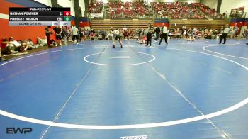 120 lbs Consi Of 8 #2 - Nathan Feather, Sand Springs HS vs Presley Wilson, Edison Eagles