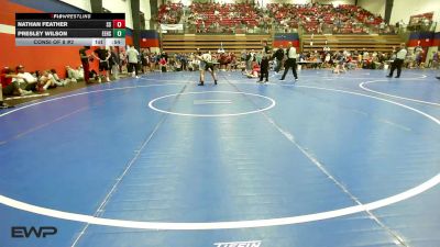 120 lbs Consi Of 8 #2 - Nathan Feather, Sand Springs HS vs Presley Wilson, Edison Eagles